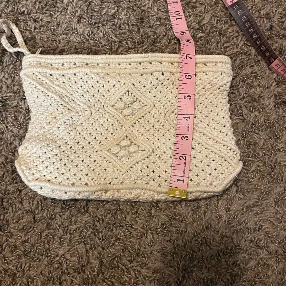 Macrame boho wristlet